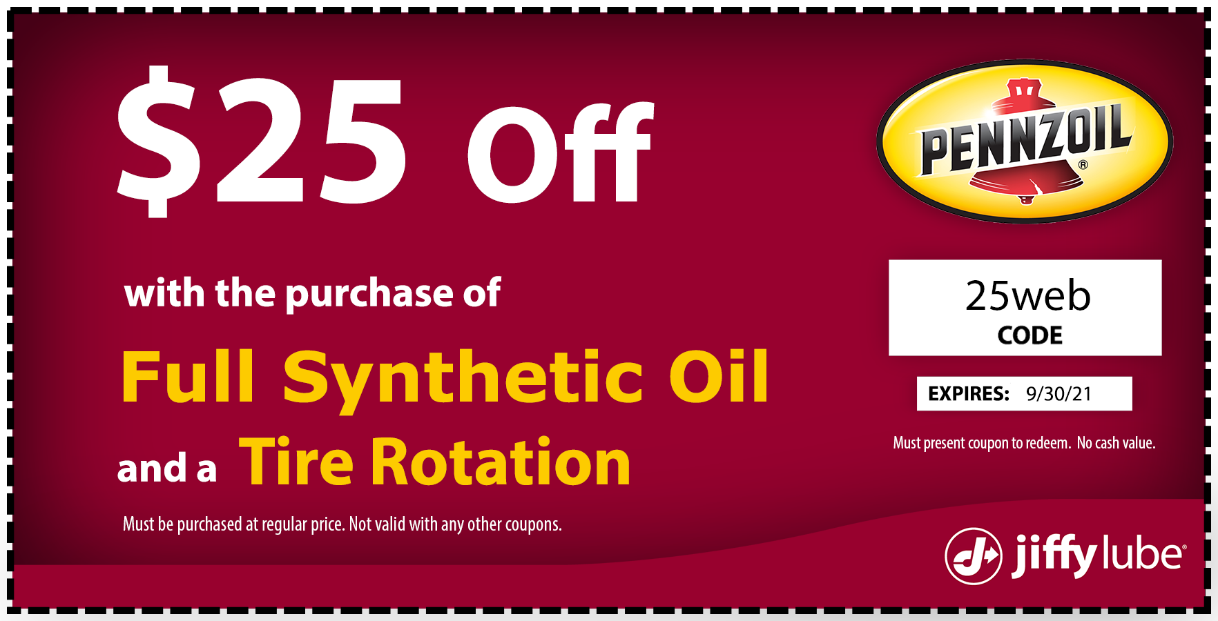 Jiffy Lube of Indiana Locally trusted oil change since 1971